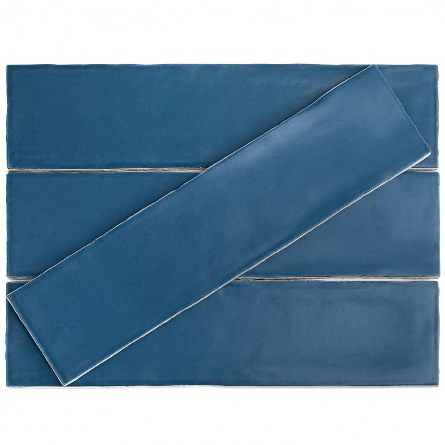 Bond Tile Baton Rouge Blue 3 In. X 12 In. Matte Ceramic Subway Wall Tile (22 Pieces 5.38 Sq. Ft. / Box) 3 Bond Tile Baton Rouge Blue 3 In. X 12 In. Matte Ceramic Subway Wall Tile (22 Pieces 5.38 Sq. Ft. / Box) - Image 3