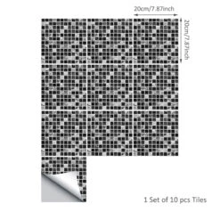 Goory 10Pcs Mosaic Pattern Waterproof Wall Tile Stickers Peel And Stick Tile Kitchen Backsplash Wallpaper Sticker 15x15cm/20x20cm -Floor Promotion Store 75771b68 3c58 4845 8cc1 7899fe76d924 1.496bf68e05e325aae7e2b56f9ac041e2 eff8be4b 3707 403a 928c 40fa6bc3abc8 1800x1800