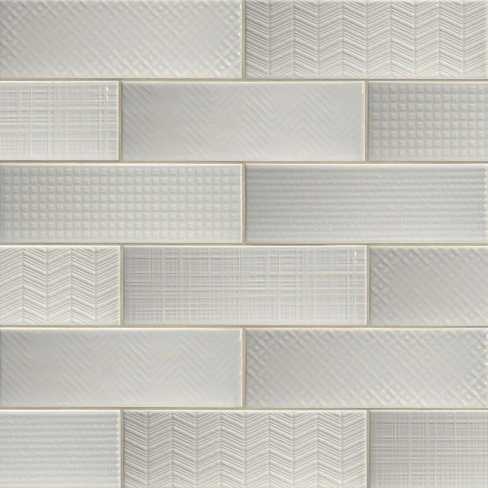 MSI Citylights Pure 3D Mix 12 In. X 4 In. Glossy Ceramic White Textured Subway Tile (9.9 Sq. Ft. / Case) 14 MSI Citylights Pure 3D Mix 12 In. X 4 In. Glossy Ceramic White Textured Subway Tile (9.9 Sq. Ft. / Case) - Image 14