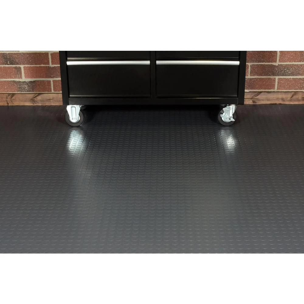 Husky Coin 10 Ft. Wide X Your Choice Length Grey Commercial Grade Vinyl Flooring 2 Husky Coin 10 Ft. Wide X Your Choice Length Grey Commercial Grade Vinyl Flooring - Image 2