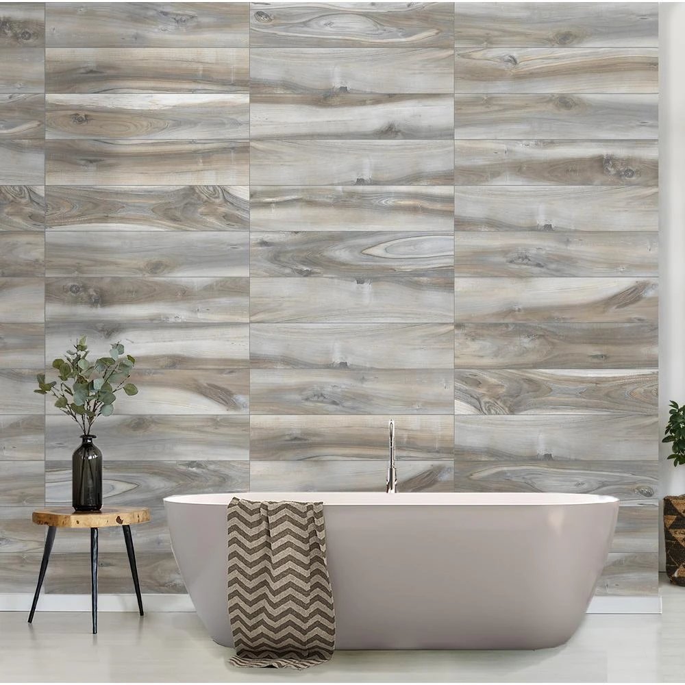 Florida Tile Home Collection Outer Banks Blue 8 In. X 36 In. Matte Porcelain Floor And Wall Tile (367.2 Sq. Ft. / Pallet) 2 Florida Tile Home Collection Outer Banks Blue 8 In. X 36 In. Matte Porcelain Floor And Wall Tile (367.2 Sq. Ft. / Pallet) - Image 2