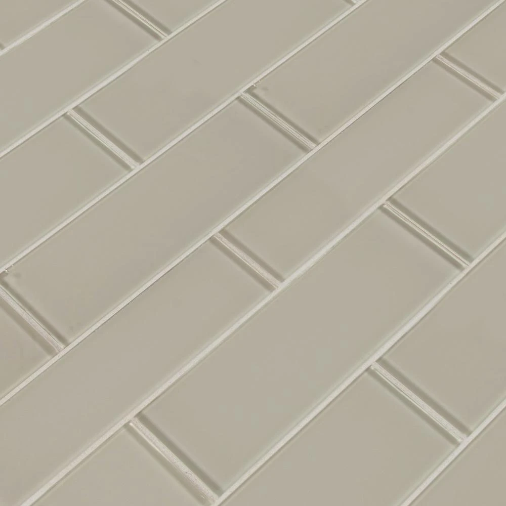 MSI Snow Cap 3 In. X 9 In. X 8mm Glossy Glass White Subway Tile (3.8 Sq. Ft. / Case) 6 MSI Snow Cap 3 In. X 9 In. X 8mm Glossy Glass White Subway Tile (3.8 Sq. Ft. / Case) - Image 6