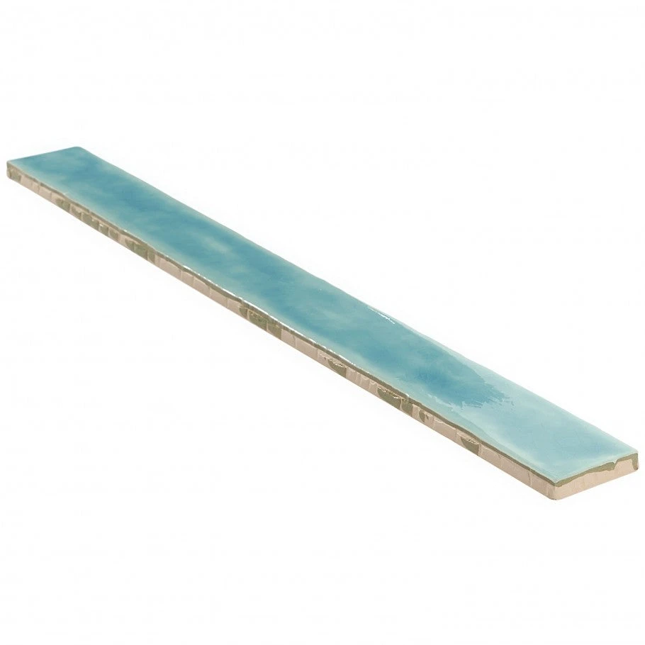 Bond Tile Capetown Turquoise 2 In. X 20 In. Polished Ceramic Wall Tile (20 Pieces 5.38 Sq. Ft. / Box) 5 Bond Tile Capetown Turquoise 2 In. X 20 In. Polished Ceramic Wall Tile (20 Pieces 5.38 Sq. Ft. / Box) - Image 5