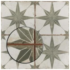 Merola Tile Kings Star Sage 17-5/8"x17-5/8" Ceramic F/W Tile 28 Merola Tile Kings Star Sage 17-5/8"x17-5/8" Ceramic F/W Tile -Floor Promotion Store 7a150ff9a46216b87d59c691dfef80a1 1800x1800