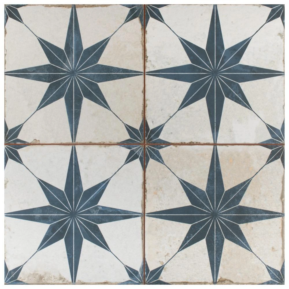 Merola Tile Kings Star Sage 17-5/8"x17-5/8" Ceramic F/W Tile 18 Merola Tile Kings Star Sage 17-5/8"x17-5/8" Ceramic F/W Tile - Image 18