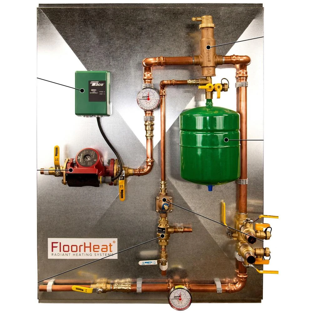 FloorHeat 1-Zone Preassembled Radiant Heat Distribution/Control Panel System 1 FloorHeat 1-Zone Preassembled Radiant Heat Distribution/Control Panel System