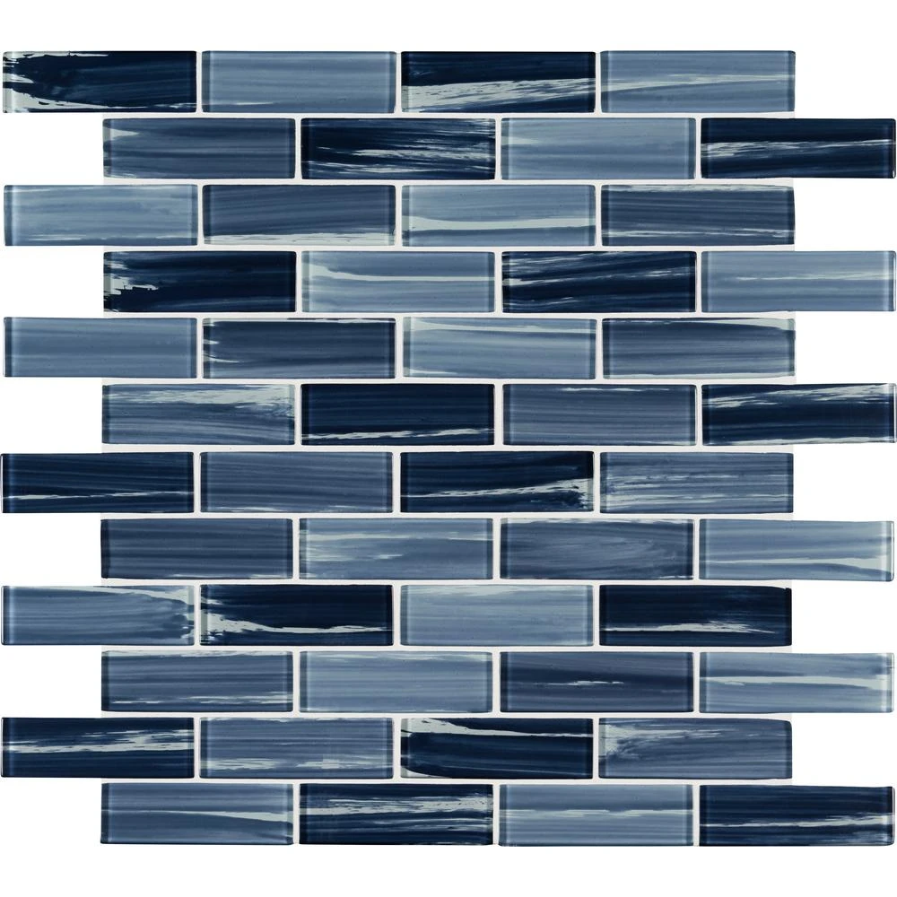 MSI Oceania Azul Subway 11.75 In. X 12 In. X 8 Mm Glass Mesh-Mounted Mosaic Tile (9.8 Sq. Ft/case) 4 MSI Oceania Azul Subway 11.75 In. X 12 In. X 8 Mm Glass Mesh-Mounted Mosaic Tile (9.8 Sq. Ft/case) - Image 4