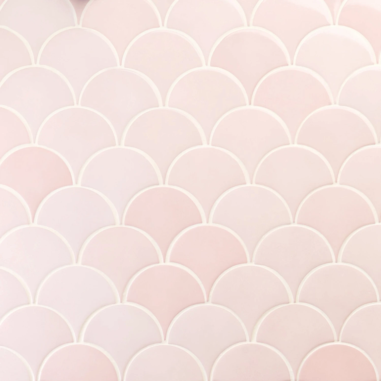 Bond Tile Riptide Rose 2.44 In. X 5 In. Fish Scale Polished Ceramic Wall Tile (48 Pieces 4.06 Sq. Ft. / Case) 6 Bond Tile Riptide Rose 2.44 In. X 5 In. Fish Scale Polished Ceramic Wall Tile (48 Pieces 4.06 Sq. Ft. / Case) - Image 6