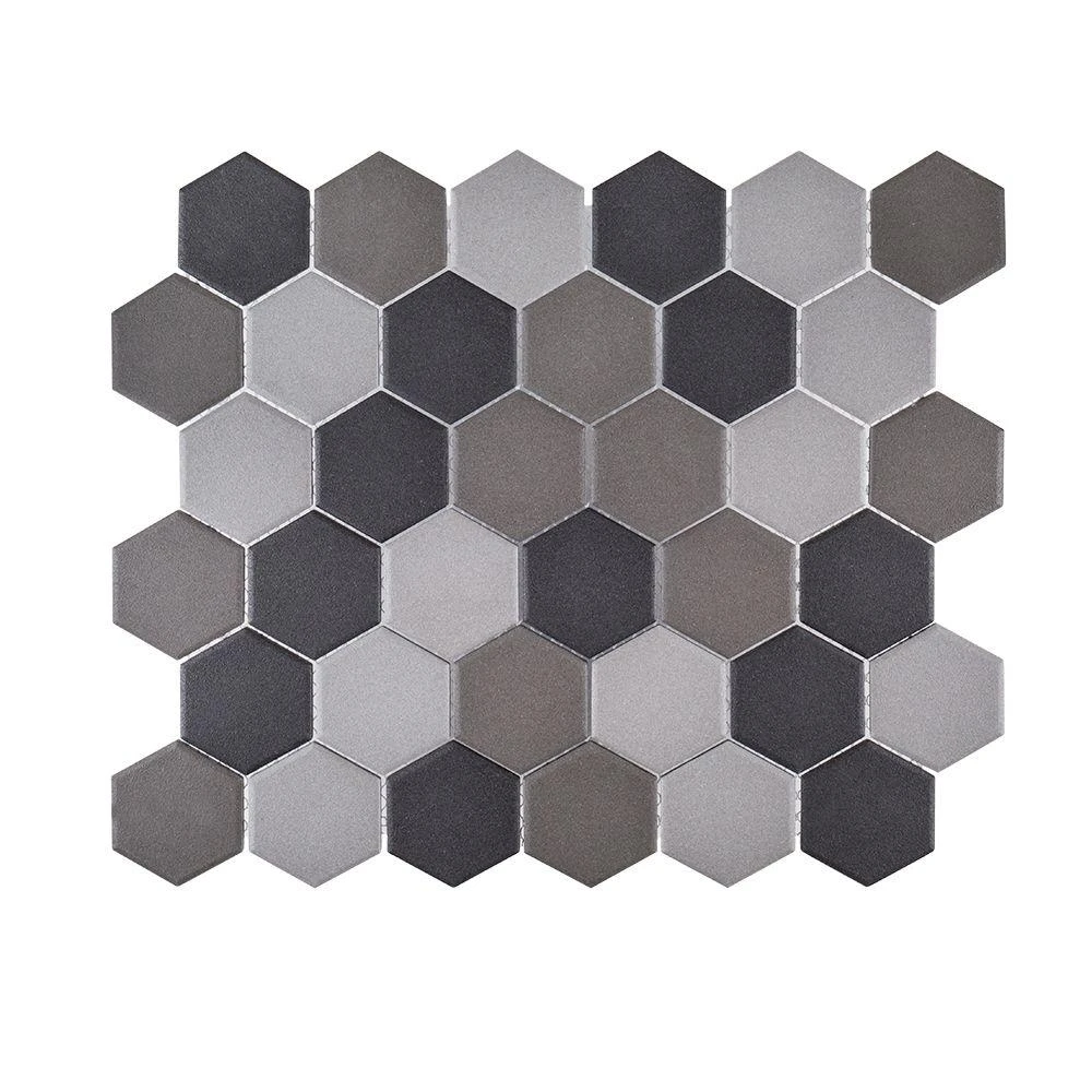 Jeffrey Court Whisper Valley White 11 In. X 12.687 In. X 6 Mm Hexagon Matte Porcelain Wall And Floor Mosaic Tile 9 Jeffrey Court Whisper Valley White 11 In. X 12.687 In. X 6 Mm Hexagon Matte Porcelain Wall And Floor Mosaic Tile - Image 9