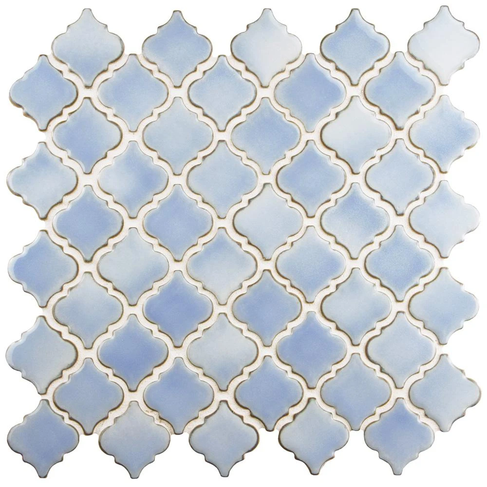 Merola Tile Hudson Tangier Frost Blue 12 In. X 12 In. Porcelain Mosaic Tile (10.96 Sq. Ft. / Case) 8 Merola Tile Hudson Tangier Frost Blue 12 In. X 12 In. Porcelain Mosaic Tile (10.96 Sq. Ft. / Case) - Image 8