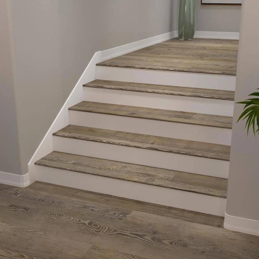 CALI Long-Board Vinyl Pro 2.06-in X 72.83-in Point Break Pine Prefinished Stair Nosing 1 CALI Long-Board Vinyl Pro 2.06-in X 72.83-in Point Break Pine Prefinished Stair Nosing