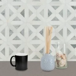 MSI Geometrica 12 In. X 12 In. X 10mm Bianco Dolomite Polished Marble Mesh-Mounted Mosaic Tile (10 Sq. Ft. / Case) 19 MSI Geometrica 12 In. X 12 In. X 10mm Bianco Dolomite Polished Marble Mesh-Mounted Mosaic Tile (10 Sq. Ft. / Case) -Floor Promotion Store 8349facbc6a0e5138c8363cd3edaedc1 1800x1800