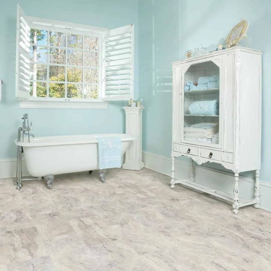 SMARTCORE Ultra 8-Piece 12-in X 24-in Florence Travertine Interlocking Luxury Vinyl Tile 1 SMARTCORE Ultra 8-Piece 12-in X 24-in Florence Travertine Interlocking Luxury Vinyl Tile