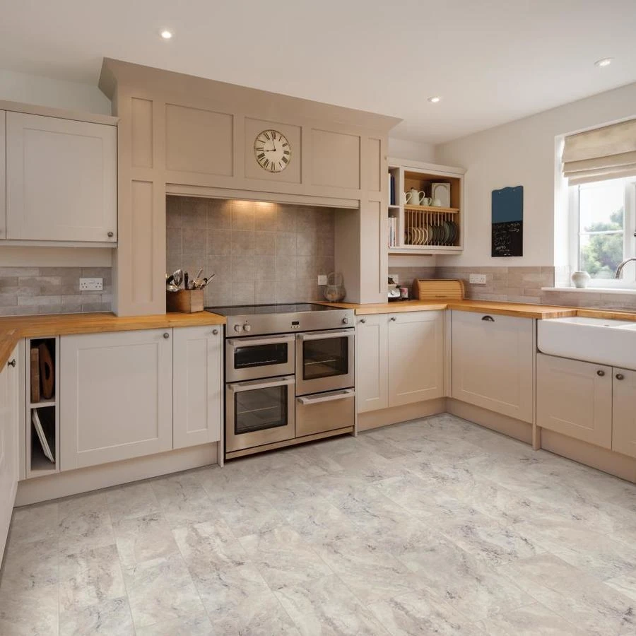 SMARTCORE Ultra 8-Piece 12-in X 24-in Florence Travertine Interlocking Luxury Vinyl Tile 7 SMARTCORE Ultra 8-Piece 12-in X 24-in Florence Travertine Interlocking Luxury Vinyl Tile - Image 7