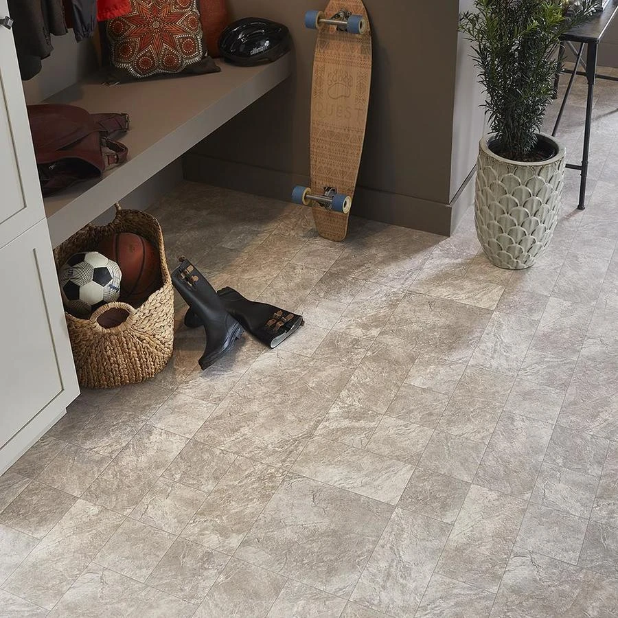 Mohawk 12-ft W Cut-to-Length Wexford Slate Stone Look Low-Gloss Finish Sheet Vinyl 2 Mohawk 12-ft W Cut-to-Length Wexford Slate Stone Look Low-Gloss Finish Sheet Vinyl - Image 2