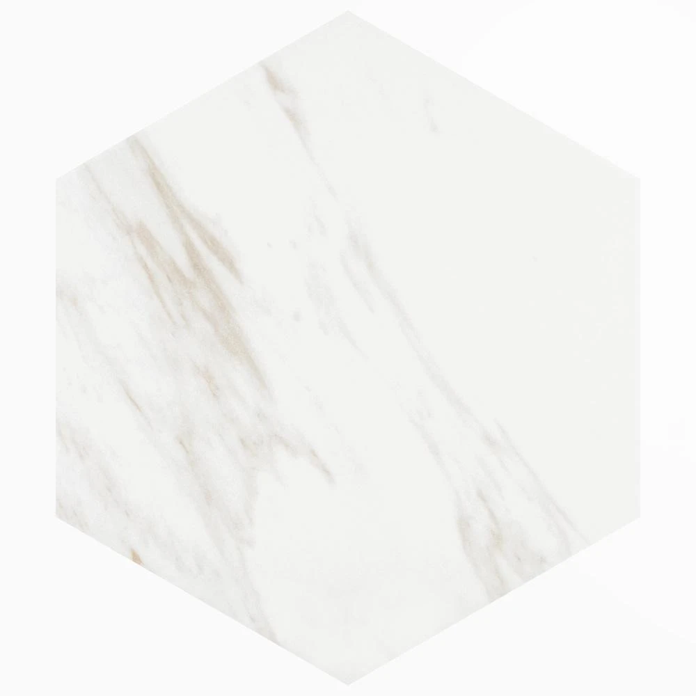 Merola Tile Eterno Carrara Hex 8-5/8 In. X 9-7/8 In. Porcelain Floor And Wall Tile (11.56 Sq. Ft. / Case) 4 Merola Tile Eterno Carrara Hex 8-5/8 In. X 9-7/8 In. Porcelain Floor And Wall Tile (11.56 Sq. Ft. / Case) - Image 4