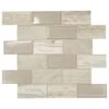 Daltile Premier Accents Beach Brick Joint 11 In. X 13 In. X 6 Mm Glass Mosaic Wall Tile (0.9 Sq. Ft. / Piece)