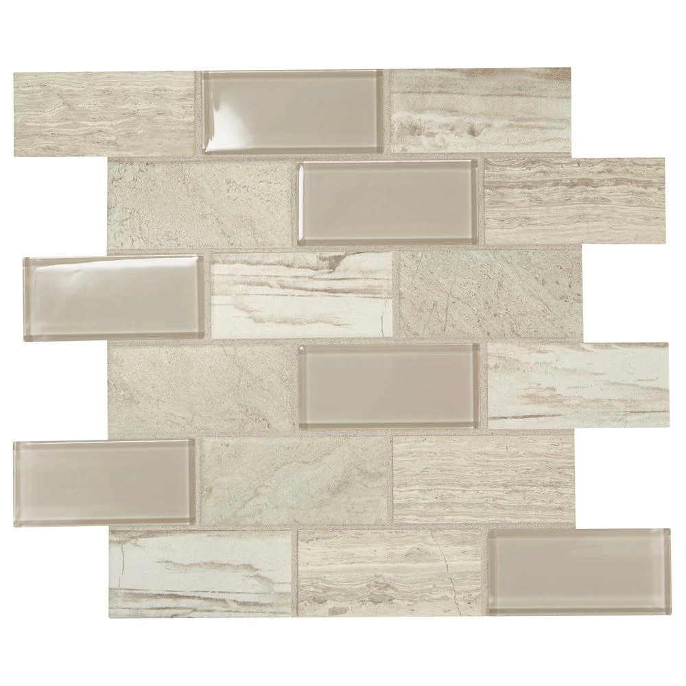 Daltile Premier Accents Beach Brick Joint 11 In. X 13 In. X 6 Mm Glass Mosaic Wall Tile (0.9 Sq. Ft. / Piece) 1 Daltile Premier Accents Beach Brick Joint 11 In. X 13 In. X 6 Mm Glass Mosaic Wall Tile (0.9 Sq. Ft. / Piece)