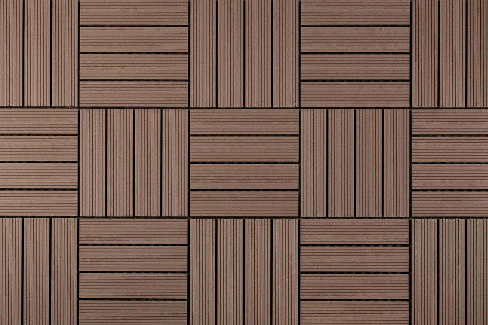 BuildDirect Brown 12" X 12" Interlocking Deck Tile (10sq. Ft. Per Box) 2 BuildDirect Brown 12" X 12" Interlocking Deck Tile (10sq. Ft. Per Box) - Image 2