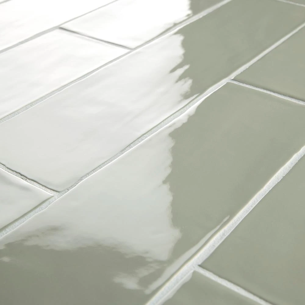 Merola Tile Chester Sage 3 In. X 12 In. Ceramic Wall Subway Tile (5.93 Sq. Ft. / Case) 6 Merola Tile Chester Sage 3 In. X 12 In. Ceramic Wall Subway Tile (5.93 Sq. Ft. / Case) - Image 6