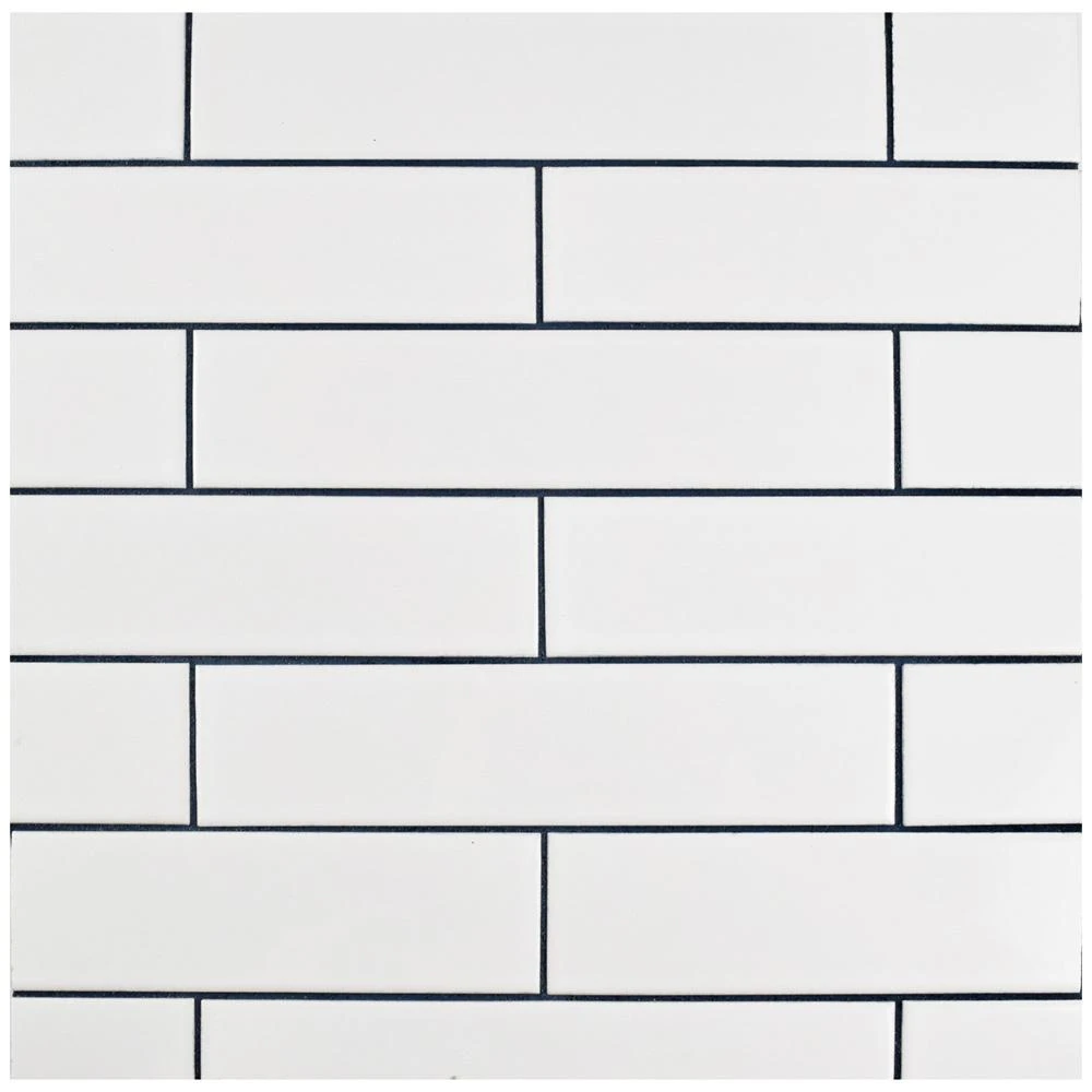 Merola Tile Metro Soho Glossy White 1-3/4 In. X 7-3/4 In. Porcelain Floor And Wall Subway Tile (1 Sq. Ft. / Pack) 7 Merola Tile Metro Soho Glossy White 1-3/4 In. X 7-3/4 In. Porcelain Floor And Wall Subway Tile (1 Sq. Ft. / Pack) - Image 7