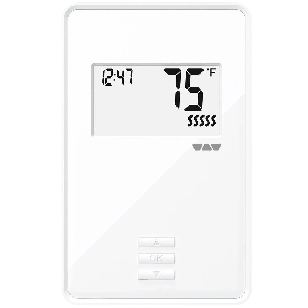 Schluter Ditra-Heat Non-Programmable Thermostat, Bright White 1 Schluter Ditra-Heat Non-Programmable Thermostat, Bright White