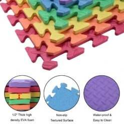 Ktaxon Non-Toxic Extra Thick 54 Pieces Children Play Puzzle Mat, 216 Square Feet Comfortable Cushion EVA Foam Flooring Tiles, With 24 X 24 Inch Tiles, For Kids & Toddlers 13 Ktaxon Non-Toxic Extra Thick 54 Pieces Children Play Puzzle Mat, 216 Square Feet Comfortable Cushion EVA Foam Flooring Tiles, With 24 X 24 Inch Tiles, For Kids & Toddlers -Floor Promotion Store 8b96c5e7 fda4 46e3 83dd 77f43177ea3c 1.dad7003617f749ebf29a84b88cf73972 1800x1800