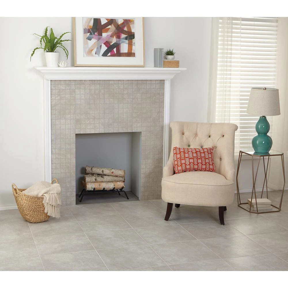Portland Stone Gray 12 In. X 12 In. X 6.35 Mm Ceramic Mosaic Floor And Wall Tile (1 Sq. Ft. / Piece) 5 Portland Stone Gray 12 In. X 12 In. X 6.35 Mm Ceramic Mosaic Floor And Wall Tile (1 Sq. Ft. / Piece) - Image 5