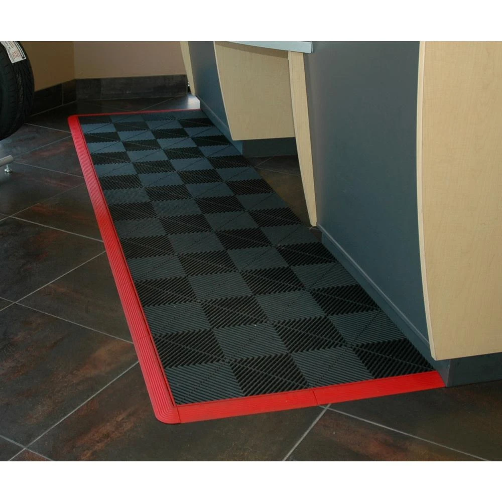 Swisstrax 15.75 In. Artic White Pegged Edging For 15.75 In. Swisstrax Modular Tile Flooring (2-Pack) 2 Swisstrax 15.75 In. Artic White Pegged Edging For 15.75 In. Swisstrax Modular Tile Flooring (2-Pack) - Image 2