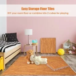 Gymax 12 Pieces EVA Foam Floor Interlocking Tile Mat W/ Natural Wood Grain 13 Gymax 12 Pieces EVA Foam Floor Interlocking Tile Mat W/ Natural Wood Grain -Floor Promotion Store 8f037920 612d 4110 bb62 baf133ae6ed9.692ef1e440767b72674820051f576f6d 1800x1800