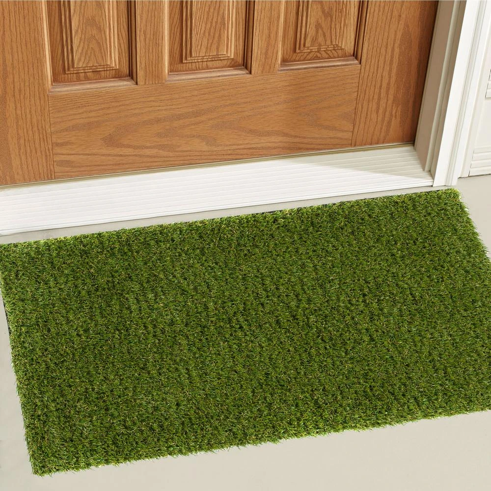 Well Woven Arcadia 1 Ft. 8 In. X 2 Ft. 7 In. Turf Green Artificial Grass Rug 2 Well Woven Arcadia 1 Ft. 8 In. X 2 Ft. 7 In. Turf Green Artificial Grass Rug - Image 2