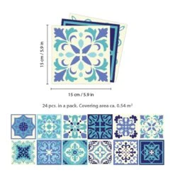 Walplus Peel And Stick Wall Tile Sticker Kitchen Bathroom Backsplash Splashback Tile Paint Stick On Tile Daliah Blue And Turquoise Mediterranean -Floor Promotion Store 9078a4a7 846c 46b5 886d c9f5eb2cda36.60109ba07e1d11b421d9fbe0c5d0163c 1800x1800