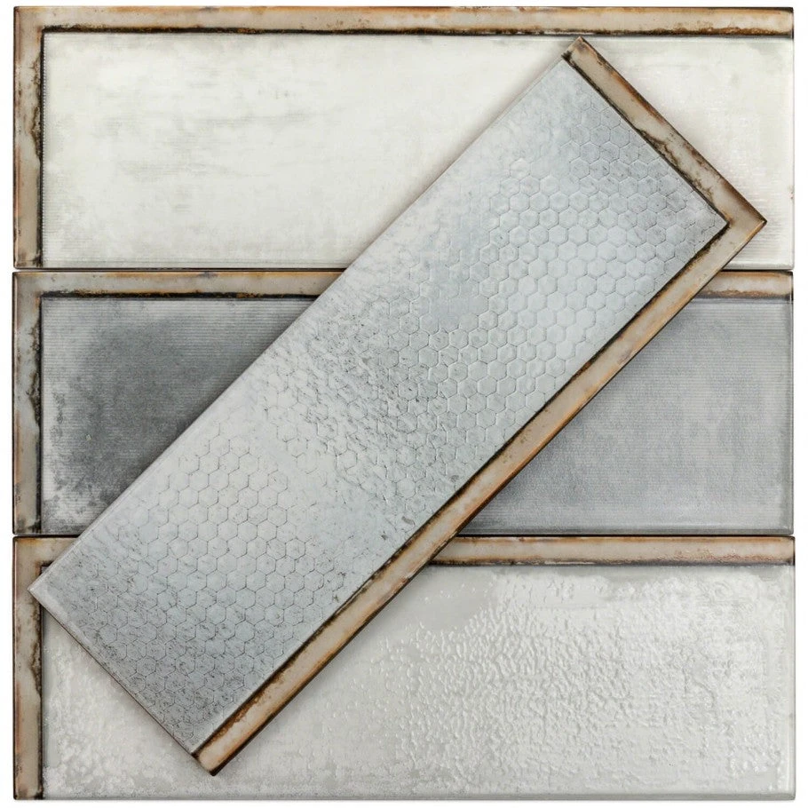 Turbine Industrial Glass Gray 4x12 Ceramic Wall Tile 3 Turbine Industrial Glass Gray 4x12 Ceramic Wall Tile - Image 3