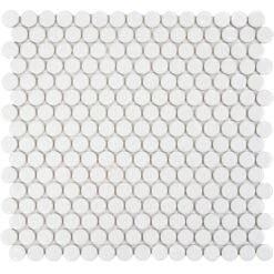 Merola Tile Hudson Penny Round Matte Black 12 In. X 12-5/8 In. X 5 Mm Porcelain Mosaic Tile (10.74 Sq. Ft. / Case) 31 Merola Tile Hudson Penny Round Matte Black 12 In. X 12-5/8 In. X 5 Mm Porcelain Mosaic Tile (10.74 Sq. Ft. / Case) -Floor Promotion Store 933fcb8550fad305e3fa62fd050de23d 1800x1800