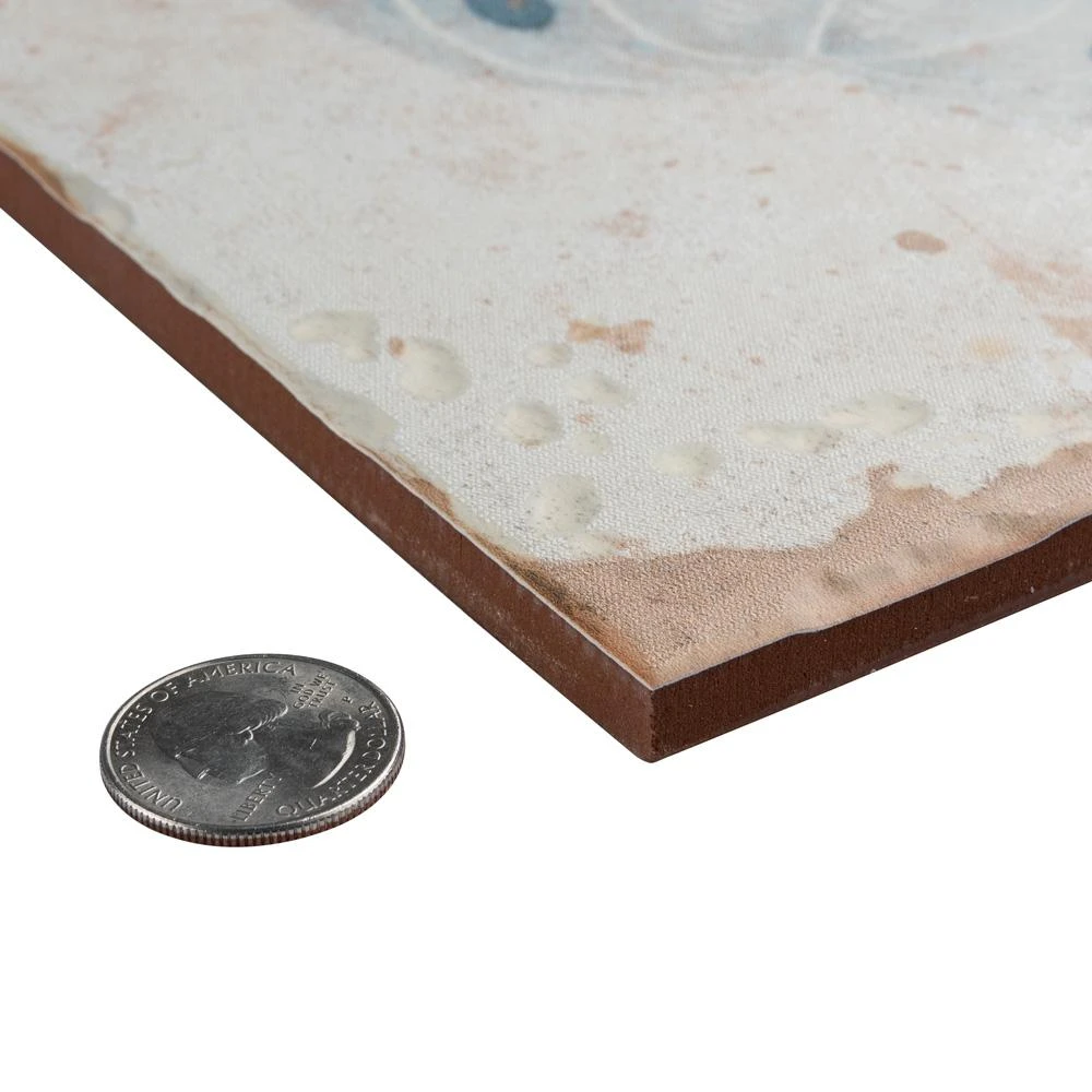 Merola Tile Artisan Azul Decor 13 In. X 13 In. Ceramic Floor And Wall Tile (12.2 Sq. Ft. / Case) 3 Merola Tile Artisan Azul Decor 13 In. X 13 In. Ceramic Floor And Wall Tile (12.2 Sq. Ft. / Case) - Image 3