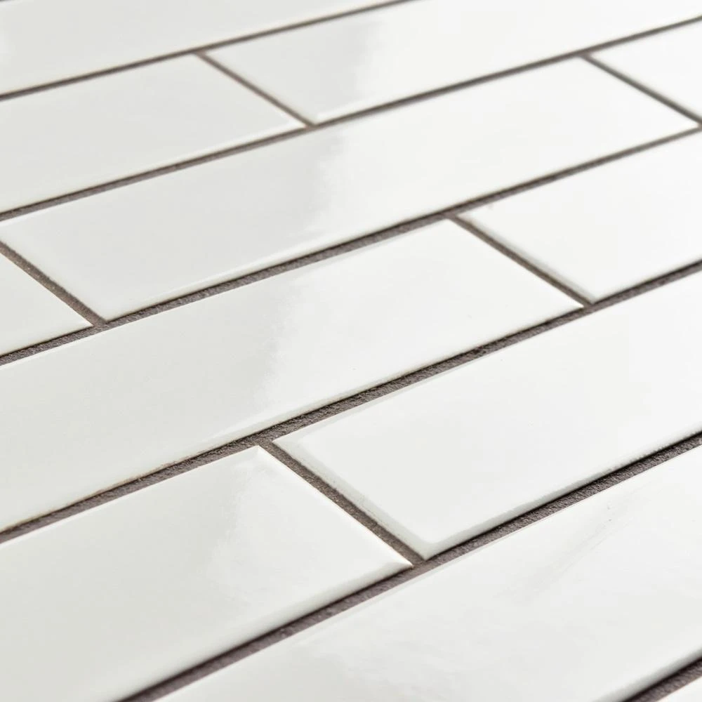 Merola Tile Metro Soho Glossy White 1-3/4 In. X 7-3/4 In. Porcelain Floor And Wall Subway Tile (1 Sq. Ft. / Pack) 5 Merola Tile Metro Soho Glossy White 1-3/4 In. X 7-3/4 In. Porcelain Floor And Wall Subway Tile (1 Sq. Ft. / Pack) - Image 5