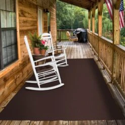 Indoor/Outdoor Carpet With Rubber Marine Backing - Dark Brown 6' X 10' - Several Sizes Available - Carpet Flooring For Patio, Porch, Deck, Boat, Basement Or Garage -Floor Promotion Store 9599e990 6d38 4271 a0c5 b9b6ab6580fe 1.035fe1f7daf3282ef84fadbd40254487 1800x1800