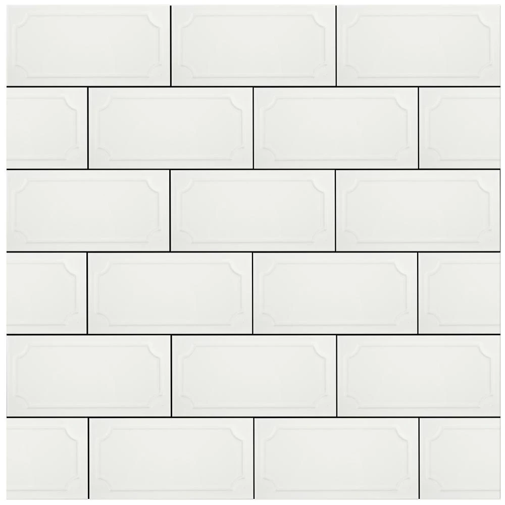 Merola Tile Santorini Blanco 4 In. X 7-7/8 In. Ceramic Subway Wall Tile (12 Sq. Ft. / Case) 11 Merola Tile Santorini Blanco 4 In. X 7-7/8 In. Ceramic Subway Wall Tile (12 Sq. Ft. / Case) - Image 11