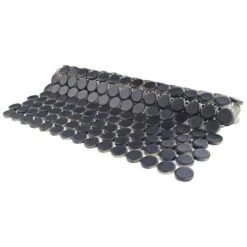 Merola Tile Hudson Penny Round Matte Black 12 In. X 12-5/8 In. X 5 Mm Porcelain Mosaic Tile (10.74 Sq. Ft. / Case) 22 Merola Tile Hudson Penny Round Matte Black 12 In. X 12-5/8 In. X 5 Mm Porcelain Mosaic Tile (10.74 Sq. Ft. / Case) -Floor Promotion Store 995edaf64a86733a54af425231637a54 1800x1800