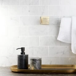 Ivy Hill Tile White Carrara 3 In. X 6 In. X 9mm Polished Marble Subway Tile (40 Pieces / 5 Sq. Ft. / Box) 12 Ivy Hill Tile White Carrara 3 In. X 6 In. X 9mm Polished Marble Subway Tile (40 Pieces / 5 Sq. Ft. / Box) -Floor Promotion Store 9c35b2d12b234fd3e83924e4f933eefb 1800x1800