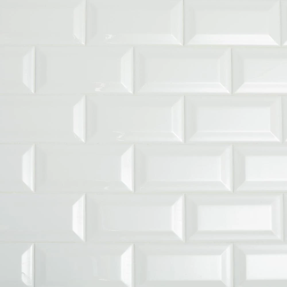 Daltile Restore 3 In. X 6 In. Ceramic Bevel Bright White Subway Tile (10 Sq. Ft. / Case) 1 Daltile Restore 3 In. X 6 In. Ceramic Bevel Bright White Subway Tile (10 Sq. Ft. / Case)
