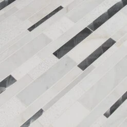 MSI Moderno Blanco Interlocking 12 In. X 18 In. X 8 Mm Metal Stone Blend Mesh-Mounted Mosaic Tile (15 Sq. Ft. / Case) 18 MSI Moderno Blanco Interlocking 12 In. X 18 In. X 8 Mm Metal Stone Blend Mesh-Mounted Mosaic Tile (15 Sq. Ft. / Case) -Floor Promotion Store 9de0238c89f5fa95697b0c75f0c103a8 1800x1800