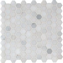 MSI Greecian White Mini Hexagon 12 In. X 12 In. X 10mm Polished Marble Mesh-Mounted Mosaic Tile (10 Sq. Ft. / Case) 12 MSI Greecian White Mini Hexagon 12 In. X 12 In. X 10mm Polished Marble Mesh-Mounted Mosaic Tile (10 Sq. Ft. / Case) -Floor Promotion Store 9e22d43b00f4a15686c72b7255cd51c1 1800x1800