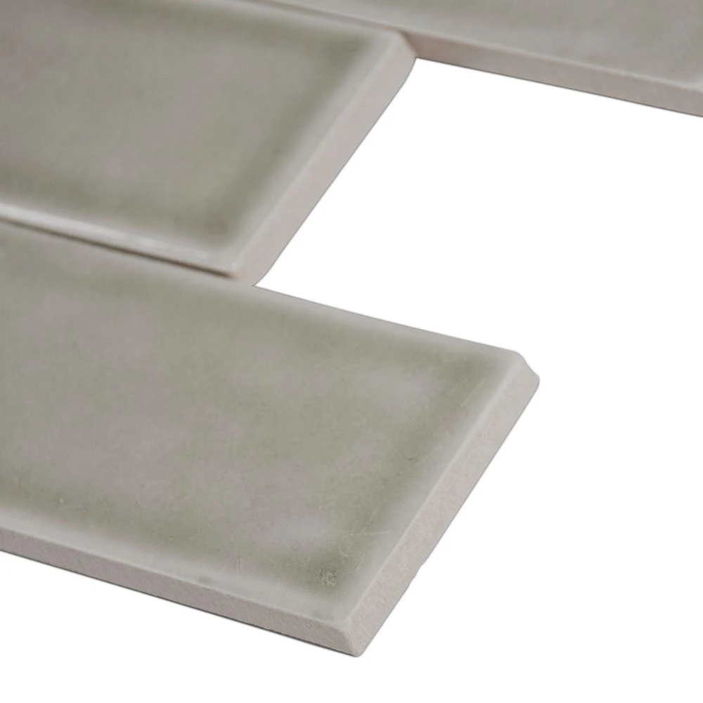 MSI Dove Gray Handcrafted 3 In. X 6 In. Glossy Ceramic Gray Subway Tile (1 Sq. Ft. / Case) 3 MSI Dove Gray Handcrafted 3 In. X 6 In. Glossy Ceramic Gray Subway Tile (1 Sq. Ft. / Case) - Image 3