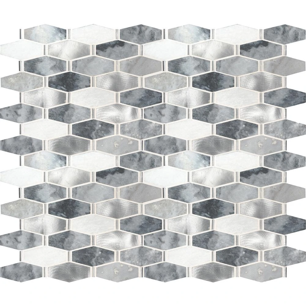 MSI Ankara 13 In. X 11.61 In. X 6mm Textured Stone Metal Mesh-Mounted Mosaic Tile (15.75 Sq. Ft. / Case) 3 MSI Ankara 13 In. X 11.61 In. X 6mm Textured Stone Metal Mesh-Mounted Mosaic Tile (15.75 Sq. Ft. / Case) - Image 3