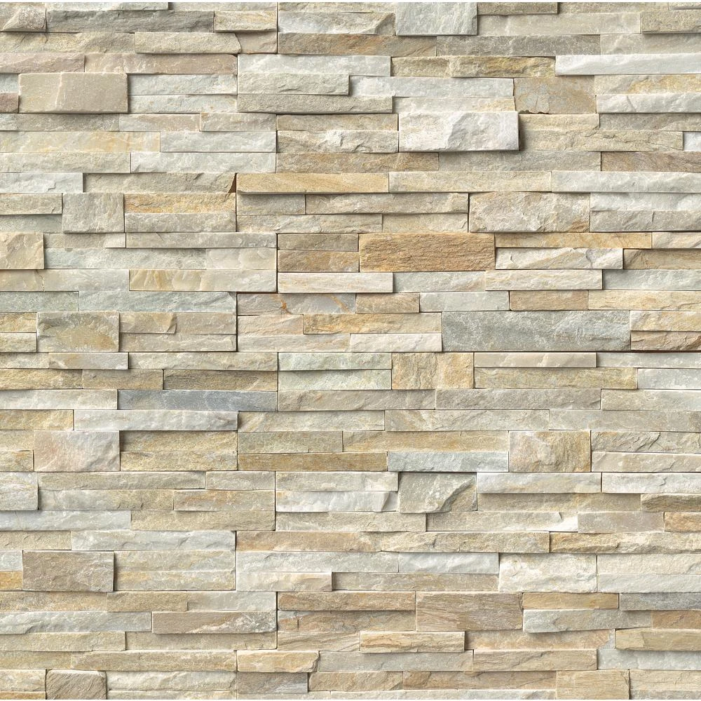 MSI Golden White Ledger Panel 6 In. X 24 In. Natural Quartzite Slate Wall Tile (10 Cases/40 Sq. Ft./pallet) 8 MSI Golden White Ledger Panel 6 In. X 24 In. Natural Quartzite Slate Wall Tile (10 Cases/40 Sq. Ft./pallet) - Image 8