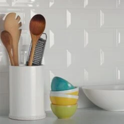 Daltile Restore 3 In. X 6 In. Ceramic Bevel Bright White Subway Tile (10 Sq. Ft. / Case) 19 Daltile Restore 3 In. X 6 In. Ceramic Bevel Bright White Subway Tile (10 Sq. Ft. / Case) -Floor Promotion Store a0ed87a1074867957634f666397f052c 1800x1800