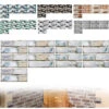 9-108pcs 3D Self-Adhesive Kitchen Wall Tiles Room Mosaic Tile Sticker Peel Stick Decals DIY Waterproof & Removable