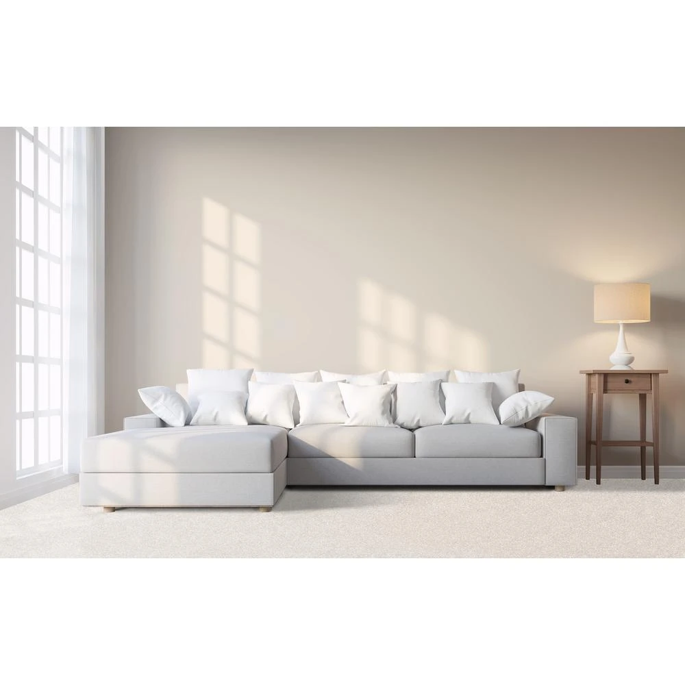 Modern Design Parchment Tan 24 In. X 24 In. Residential Peel And Stick Carpet Tile (12 Tiles/Case) 6 Modern Design Parchment Tan 24 In. X 24 In. Residential Peel And Stick Carpet Tile (12 Tiles/Case) - Image 6