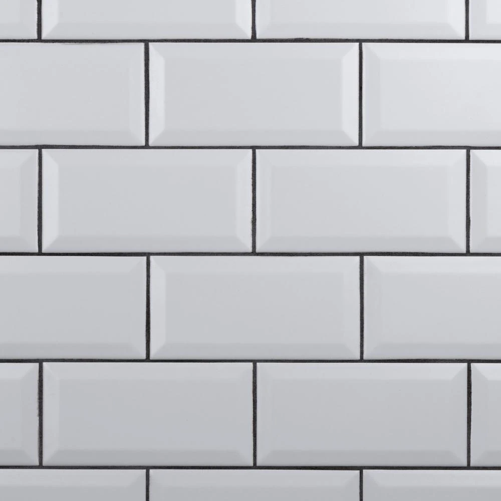 Merola Tile Crown Heights Beveled 3 In. X 6 In. Matte Black Ceramic Wall Tile (6.03 Sq. Ft. /Case) 11 Merola Tile Crown Heights Beveled 3 In. X 6 In. Matte Black Ceramic Wall Tile (6.03 Sq. Ft. /Case) - Image 11